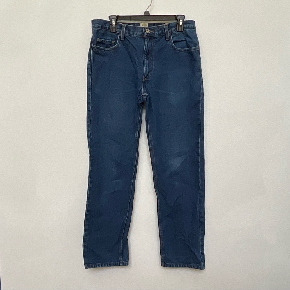 Red Head Dark Wash Men's Straight Leg Jeans Size 32 x 32 Work Outdoor Camping